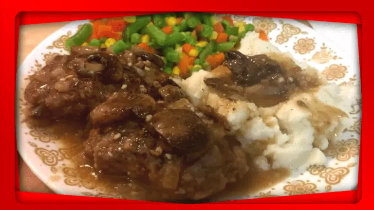 Homemade Salisbury Steak with Mushroom Gravy