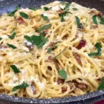 Pasta with bacon