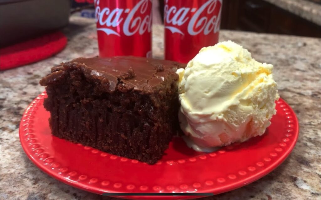 Coca Cola cake recipe with ice cream