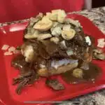 Open-Faced Pot Roast Sandwich on a plate