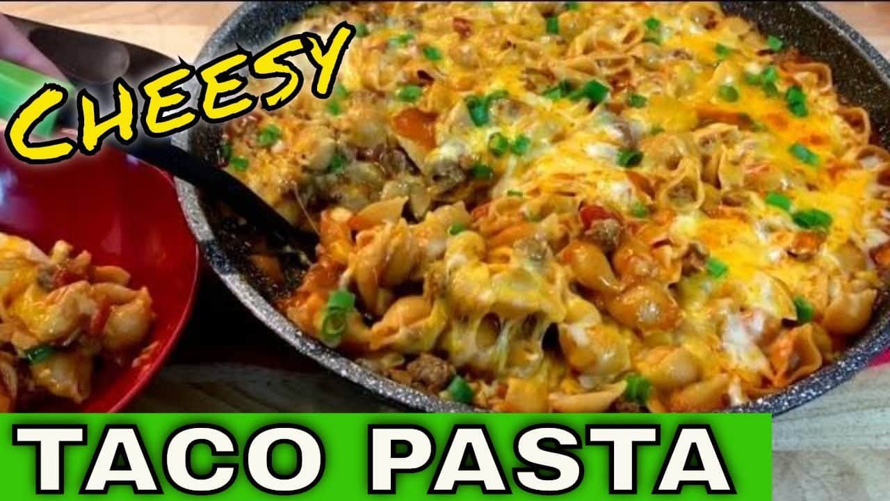 One Pot Cheesy Taco Pasta - Cooking With Shotgun Red