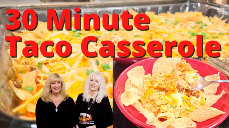 Taco Casserole with ground Turkey and Corn Chips