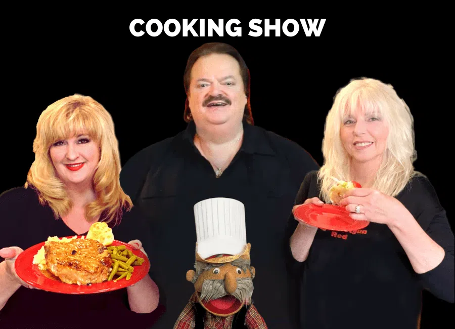 Shotgun Red Cooking Show Banner Cooking with Shotgun Red Banner