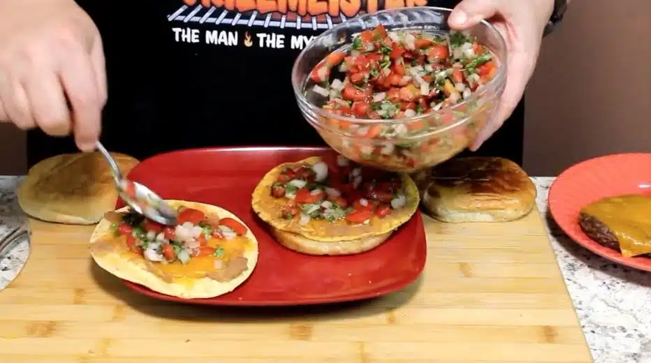 tex-mex Burger pico-de-gallo