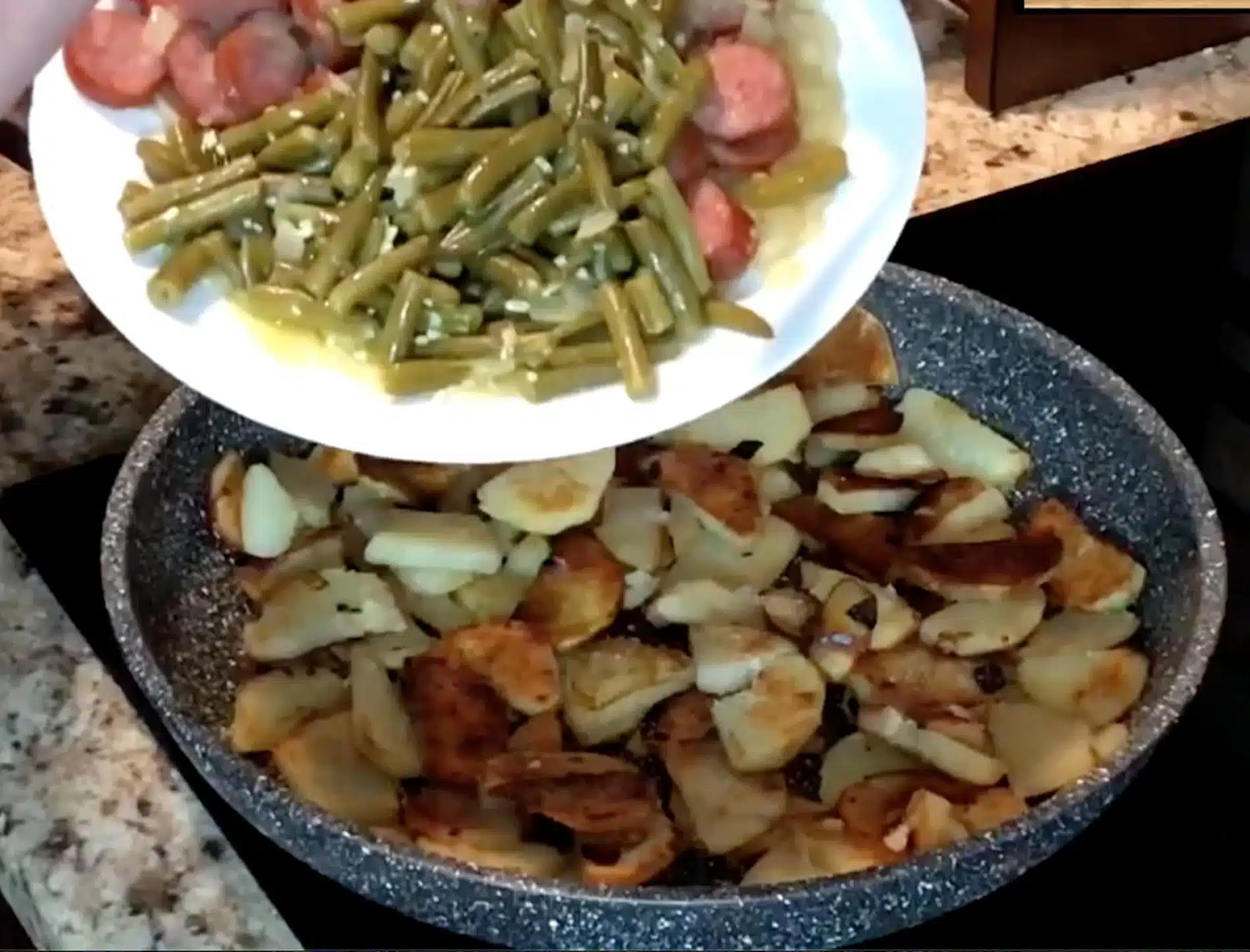 Green Beans Sausage and Fried Potatoes Green Beans Sausage and Fried Potatoes recipe