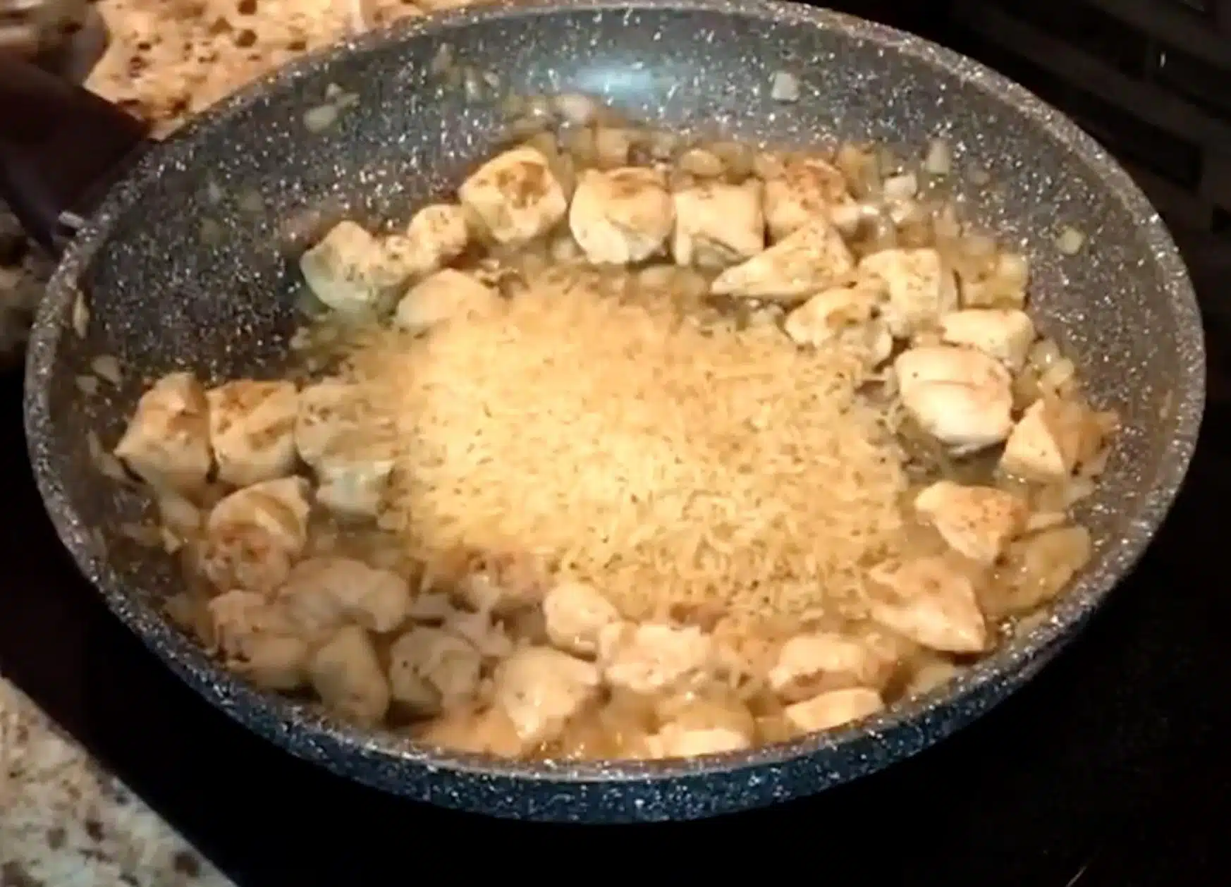 Brown Rice in Skillet