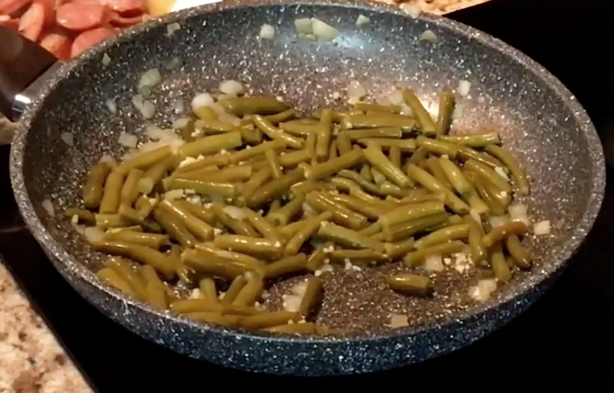 Green beans Green Beans in Skillet