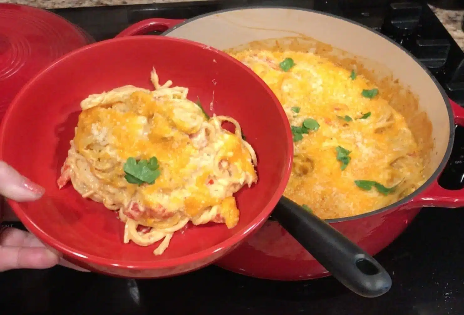 Chicken Spaghetti Dutch Oven