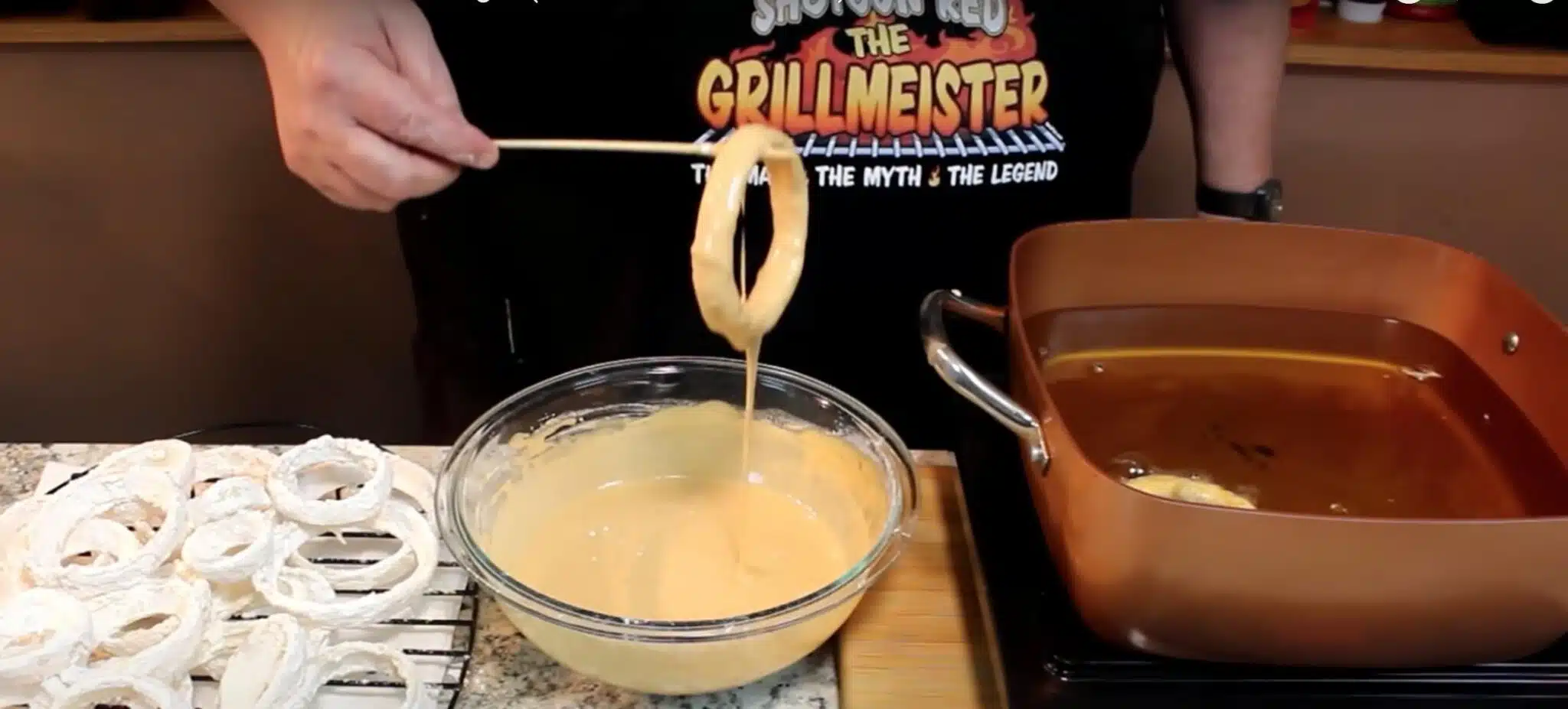 Beer batter onion rings