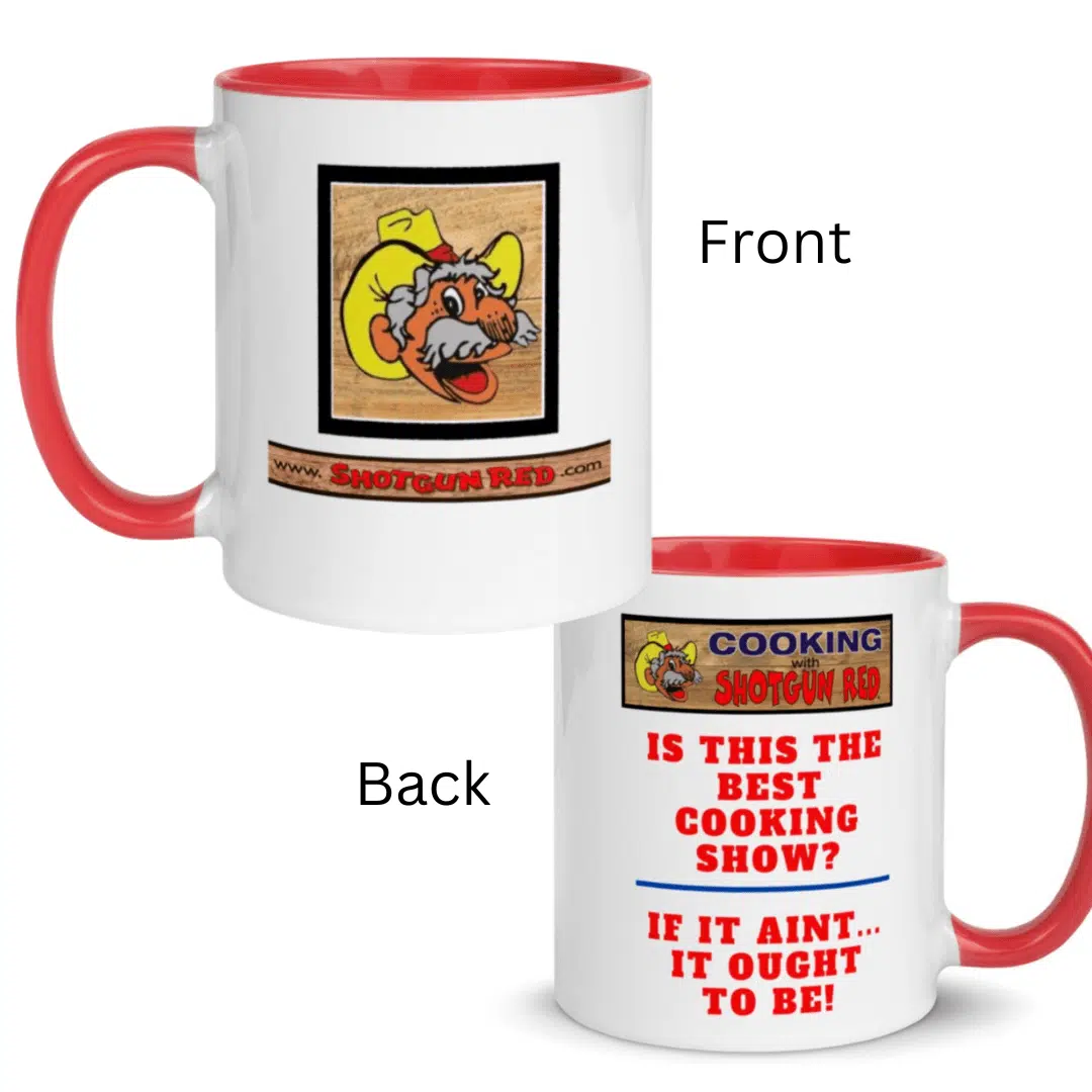 Shotgun Red White with Red Coffee Mug