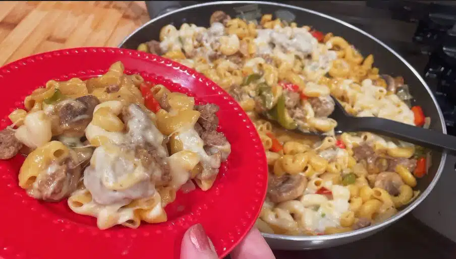 One pan Philly Cheese Steak