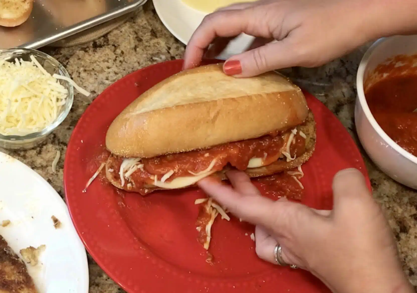 Crispy Chicken Parm Sandwich