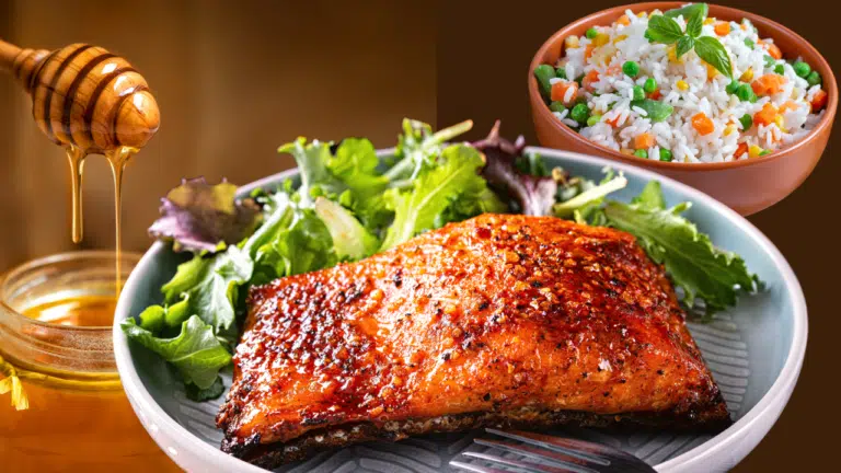 Honey Sriracha Glazed Salmon