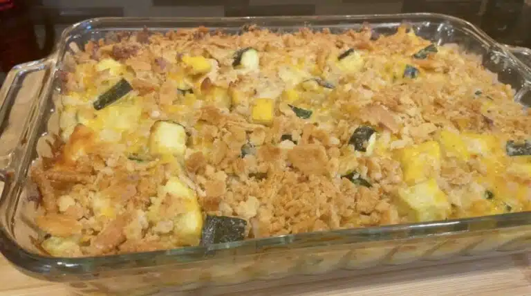 Creamy Chicken Ritz Casserole with Zucchini