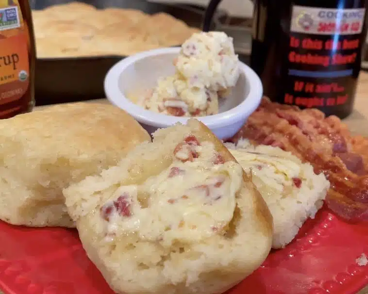 Angel Biscuits with Maple Bacon Butter