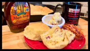 Angel Biscuits with Maple Bacon Butter