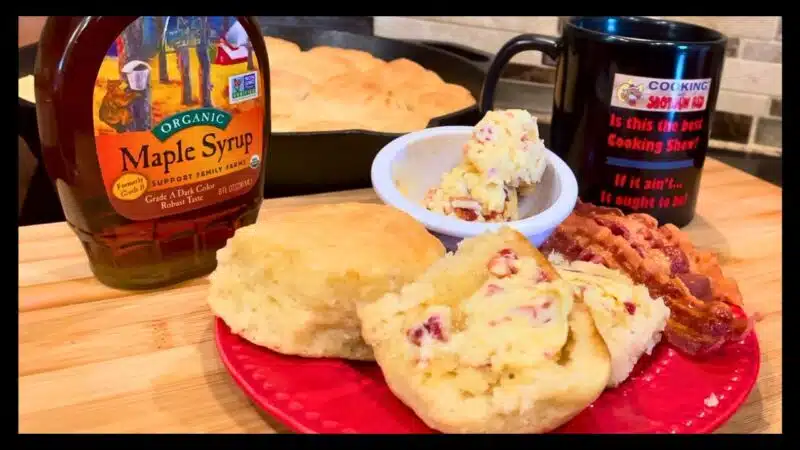 Angel Biscuits with Maple Bacon Butter