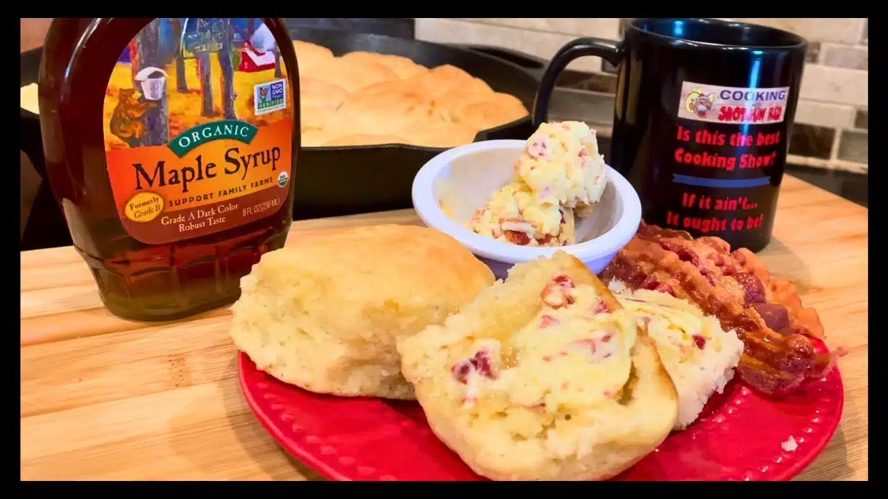 Angel Biscuits with Maple Bacon Butter