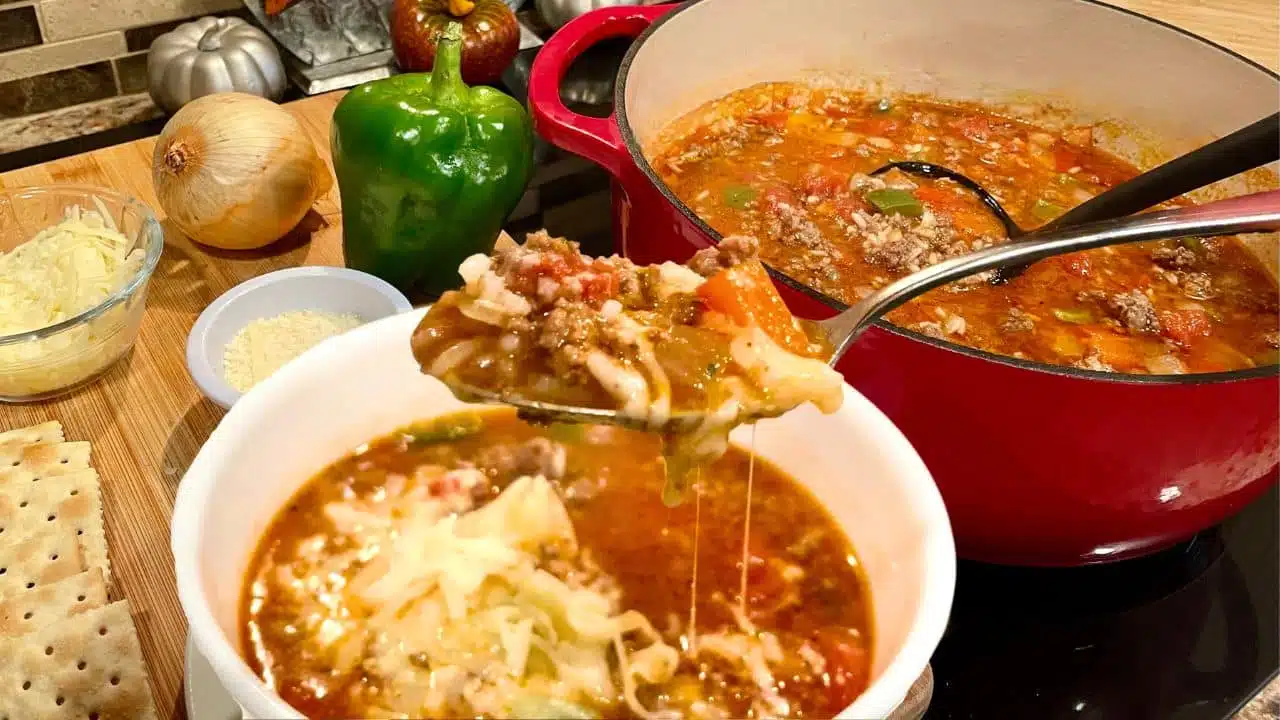 30 minute Stuffed Pepper Soup