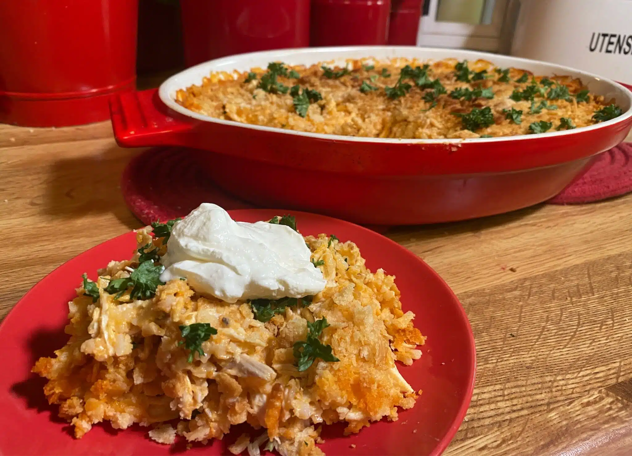 Buffalo Chicken Casserole
