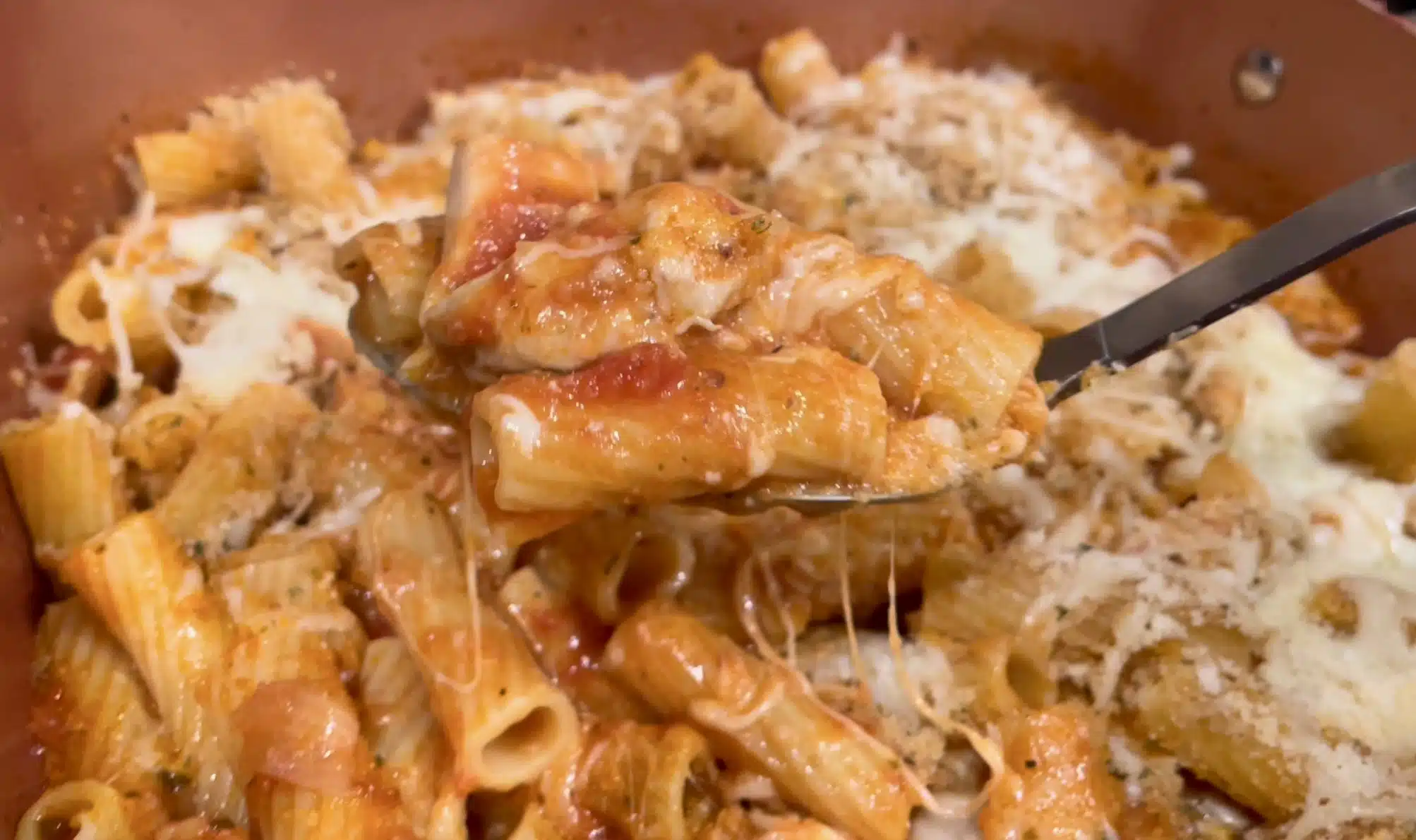 One-pot Chicken Parmesan Casserole - Chicken and Pasta