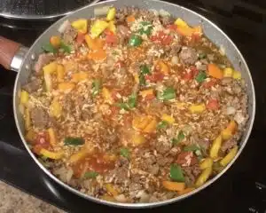 Unstuffed Pepper Skillet
