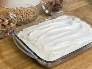 A Slice of Heaven cake whipped topping