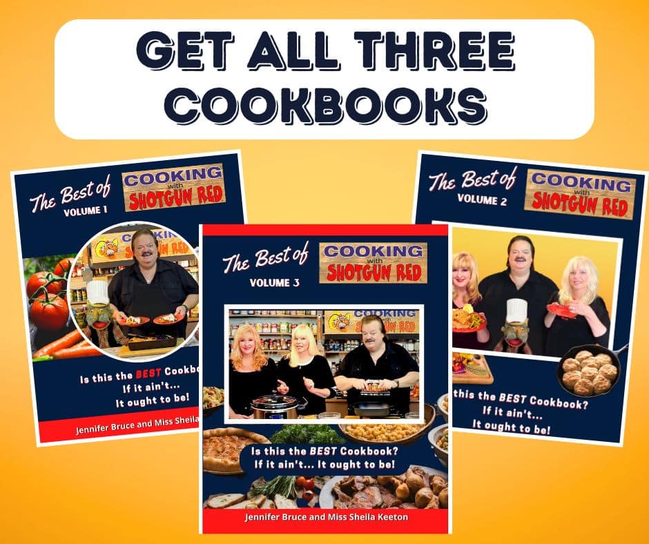 Shotgun Red Cookbooks banner