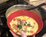 30-Minute Italian Sausage Soup in a red bowl