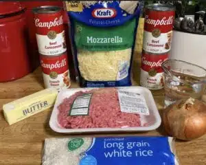 French Onion Beef & Rice