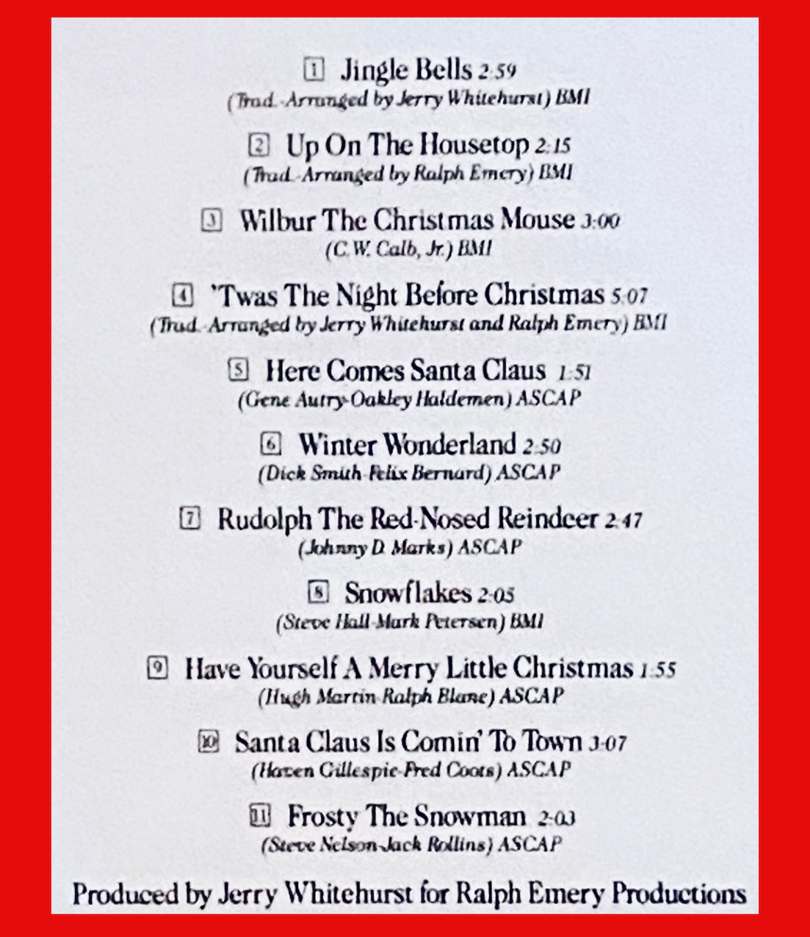 Christmas with Ralph and Red CD