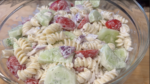 Creamy Cucumber Pasta Salad in a Bowl