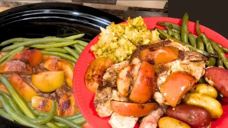 Apple pork chops in crockpot